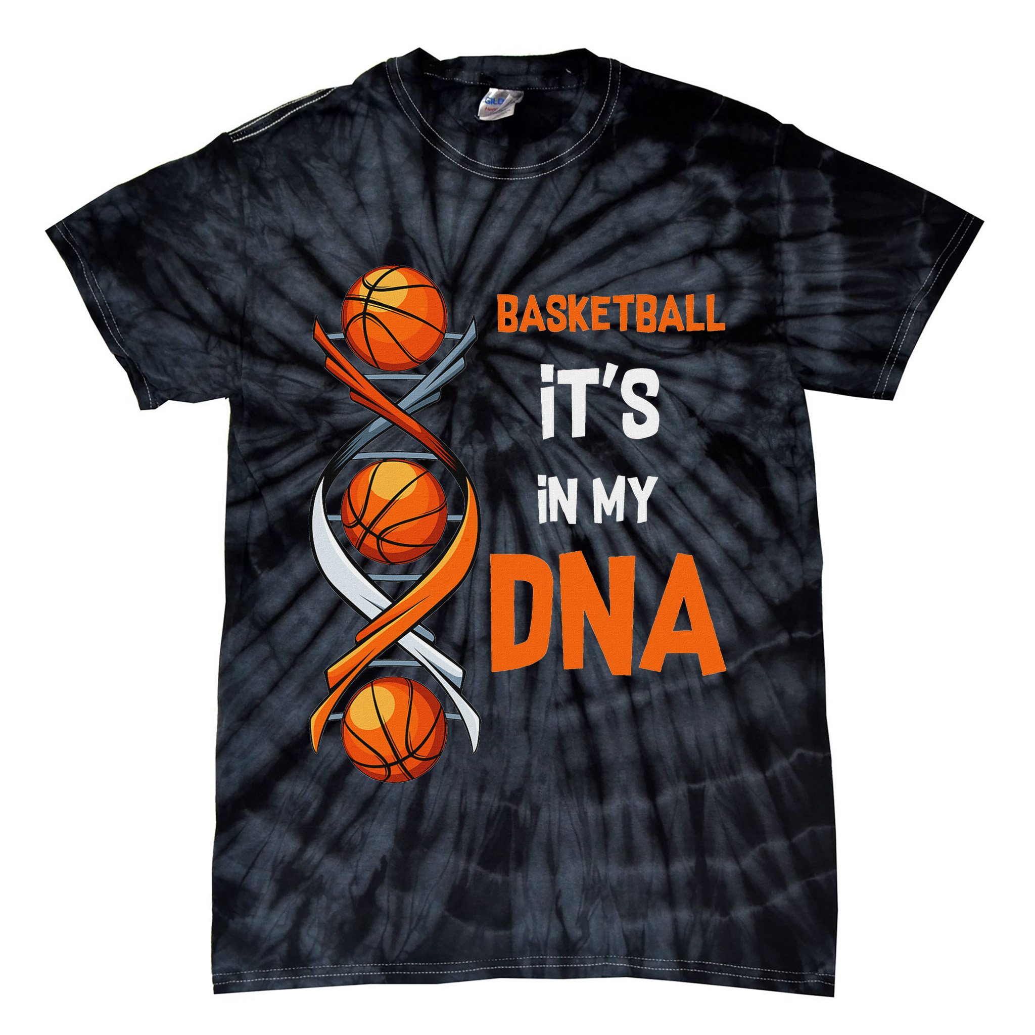 Basketball It's In My Dna Ball Sports Training Gift Idea Tie-Dye T-Shirt