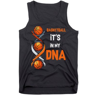 Basketball It's In My Dna Ball Sports Training Gift Idea Tank Top