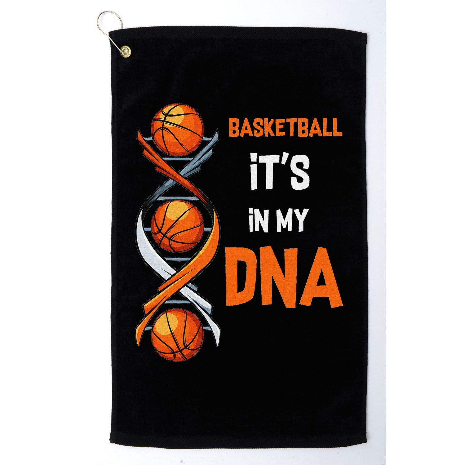 Basketball It's In My Dna Ball Sports Training Gift Idea Golf Towel