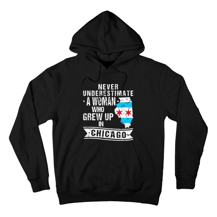 Born in Illinois Flag Chicago Hoodie