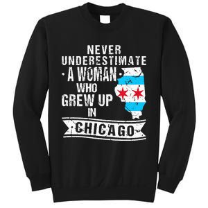 Born in Illinois Flag Chicago Sweatshirt