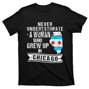 Born in Illinois Flag Chicago T-Shirt