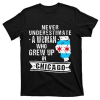 Born in Illinois Flag Chicago T-Shirt