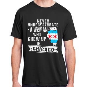 Born in Illinois Flag Chicago Adult ChromaSoft Performance T-Shirt