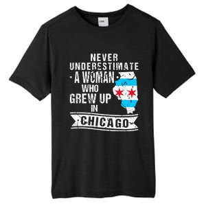 Born in Illinois Flag Chicago Tall Fusion ChromaSoft Performance T-Shirt