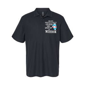 Born in Illinois Flag Chicago Softstyle Adult Sport Polo