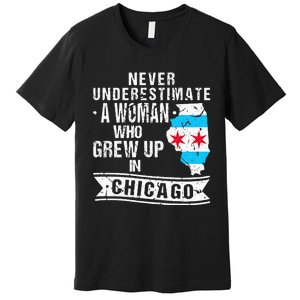 Born in Illinois Flag Chicago Premium T-Shirt