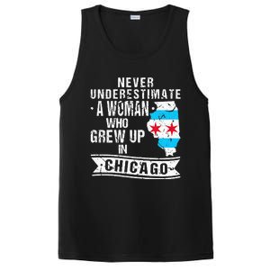 Born in Illinois Flag Chicago PosiCharge Competitor Tank