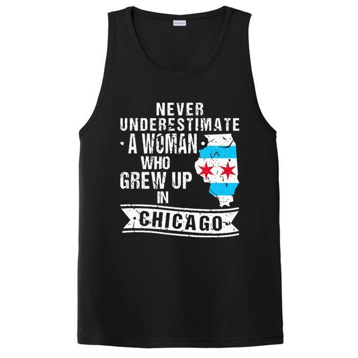 Born in Illinois Flag Chicago PosiCharge Competitor Tank