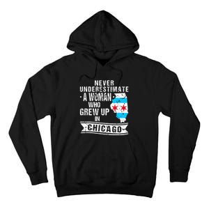 Born in Illinois Flag Chicago Tall Hoodie