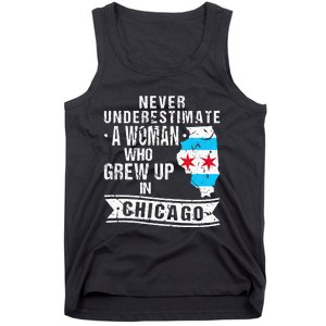 Born in Illinois Flag Chicago Tank Top