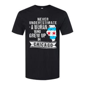 Born in Illinois Flag Chicago Softstyle CVC T-Shirt