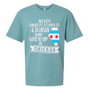 Born in Illinois Flag Chicago Sueded Cloud Jersey T-Shirt