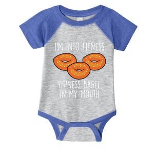 Bagels I´m Into Fitness Funny Bagel Lover Baking Gift Infant Baby Jersey Bodysuit