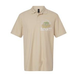 But Is It On The Budget Funny Moneysaving Design Softstyle Adult Sport Polo