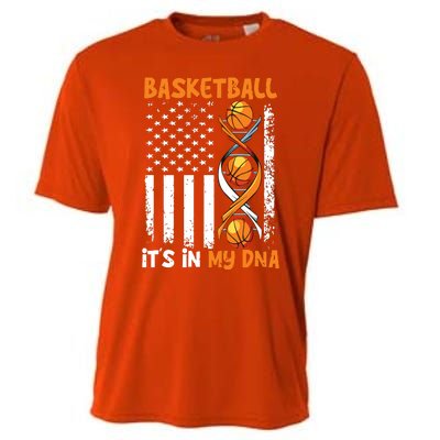 Basketball Its In My DNA Funny Player Coach Team Sport Cooling Performance Crew T-Shirt