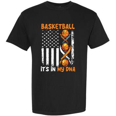 Basketball Its In My DNA Funny Player Coach Team Sport Garment-Dyed Heavyweight T-Shirt