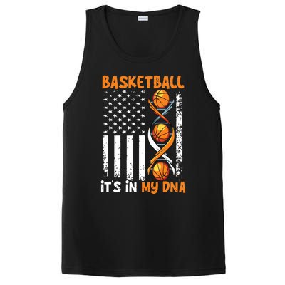 Basketball Its In My DNA Funny Player Coach Team Sport PosiCharge Competitor Tank