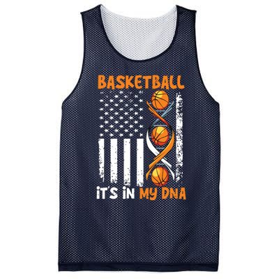 Basketball Its In My DNA Funny Player Coach Team Sport Mesh Reversible Basketball Jersey Tank