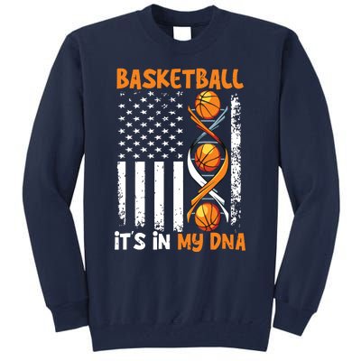 Basketball Its In My DNA Funny Player Coach Team Sport Tall Sweatshirt