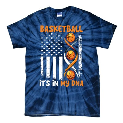 Basketball Its In My DNA Funny Player Coach Team Sport Tie-Dye T-Shirt