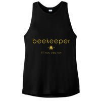 Bee If I Run You Run Beekeeper Apiarist Honey Ladies PosiCharge Tri-Blend Wicking Tank
