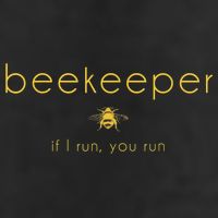 Bee If I Run You Run Beekeeper Apiarist Honey 7 Panel Mesh Trucker Snapback Hat