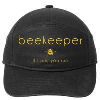Bee If I Run You Run Beekeeper Apiarist Honey 7-Panel Snapback Hat
