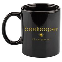 Bee If I Run You Run Beekeeper Apiarist Honey 11oz C Handle Ceramic Mug