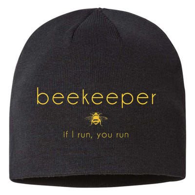 Bee If I Run You Run Beekeeper Apiarist Honey Sustainable Beanie