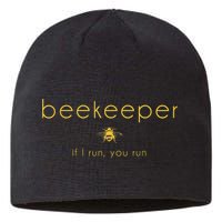 Bee If I Run You Run Beekeeper Apiarist Honey Sustainable Beanie