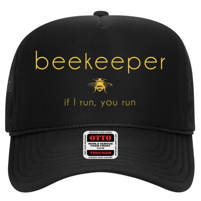 Bee If I Run You Run Beekeeper Apiarist Honey Trucker Hat