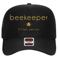 Bee If I Run You Run Beekeeper Apiarist Honey Trucker Hat