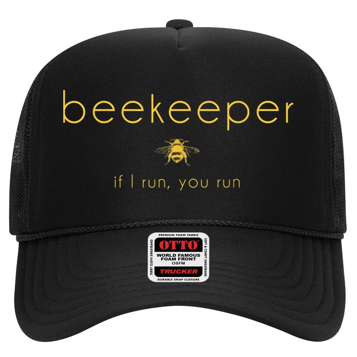 Bee If I Run You Run Beekeeper Apiarist Honey Trucker Hat