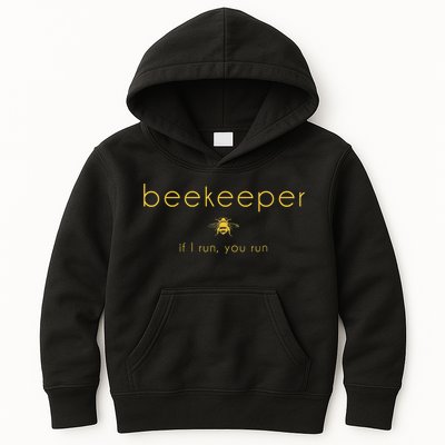 Bee If I Run You Run Beekeeper Apiarist Honey Kids Hoodie