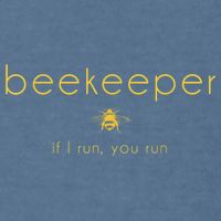 Bee If I Run You Run Beekeeper Apiarist Honey Garment-Dyed Sweatshirt
