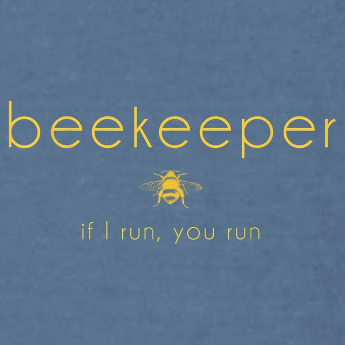 Bee If I Run You Run Beekeeper Apiarist Honey Garment-Dyed Sweatshirt