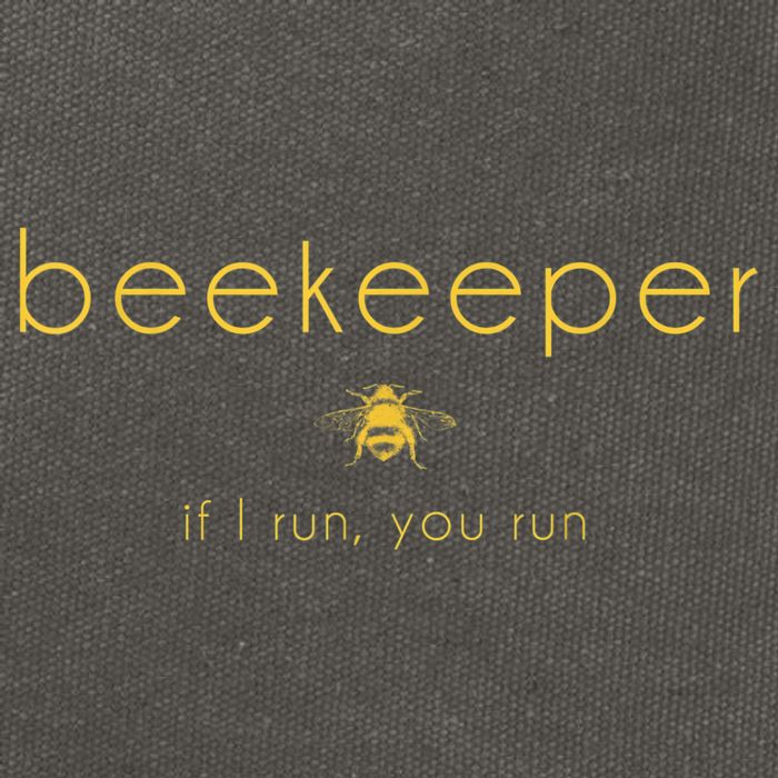 Bee If I Run You Run Beekeeper Apiarist Honey Cotton Canvas Backpack
