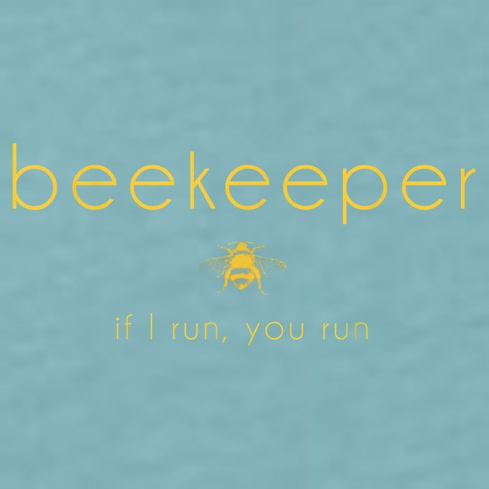 Bee If I Run You Run Beekeeper Apiarist Honey Sueded Cloud Jersey T-Shirt