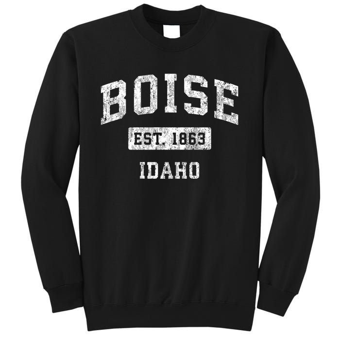 Boise Idaho Id Vintage Established Sports Sweatshirt