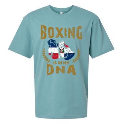 Boxing Is In My Dna Dominican Republic Flag Boxing Gloves Gift Sueded Cloud Jersey T-Shirt