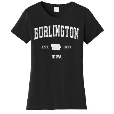 Burlington Iowa Ia Vintage Sports Women's T-Shirt