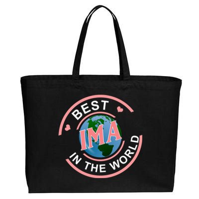 Best Ima In The World Jewish Mom Mother's Day Funny Gift Cotton Canvas Jumbo Tote