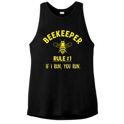 Beekeeper If I Run You Run Ladies PosiCharge Tri-Blend Wicking Tank