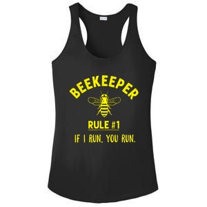 Beekeeper If I Run You Run Ladies PosiCharge Competitor Racerback Tank