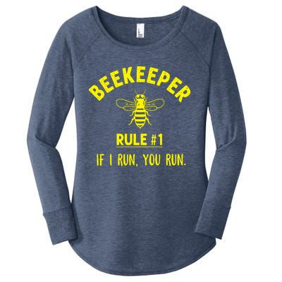 Beekeeper If I Run You Run Women's Perfect Tri Tunic Long Sleeve Shirt