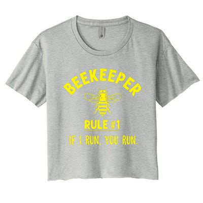 Beekeeper If I Run You Run Women's Crop Top Tee