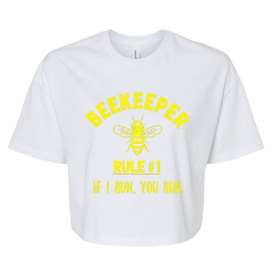 Beekeeper If I Run You Run Bella+Canvas Jersey Crop Tee