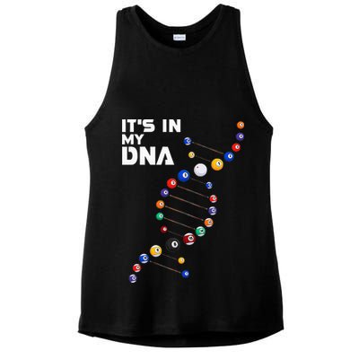 Billiards It's In My DNA  Pool Billiard Ladies PosiCharge Tri-Blend Wicking Tank