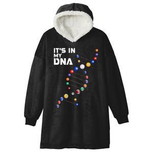 Billiards It's In My DNA  Pool Billiard Hooded Wearable Blanket